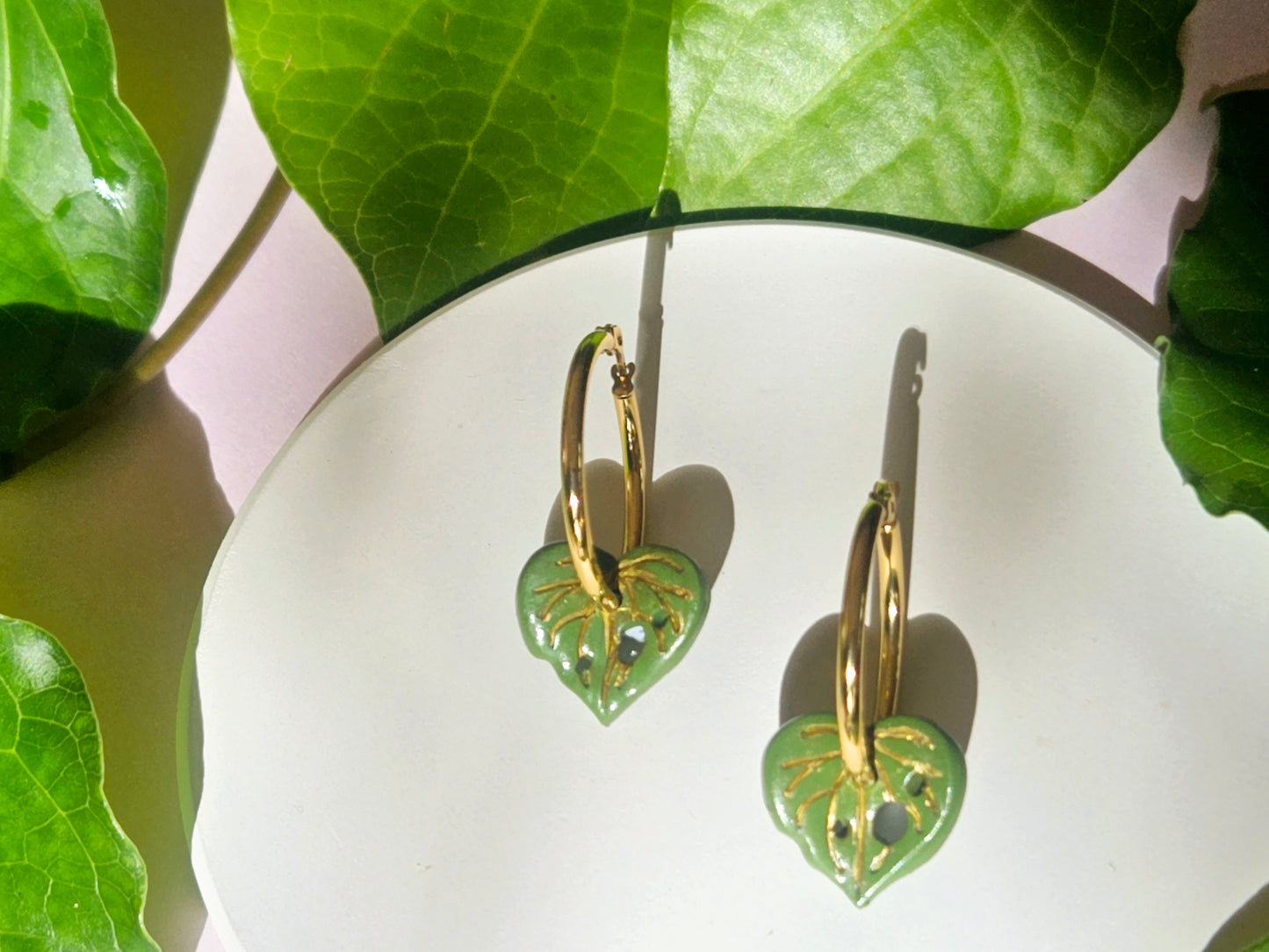 Kawakawa Gold Hoop Earrings