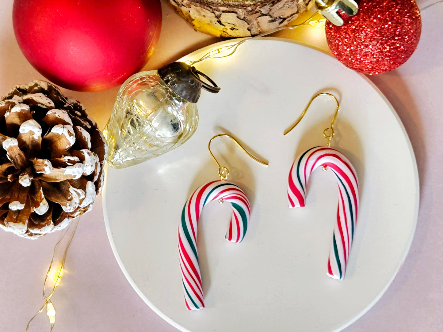 Christmas Candy Cane Earrings