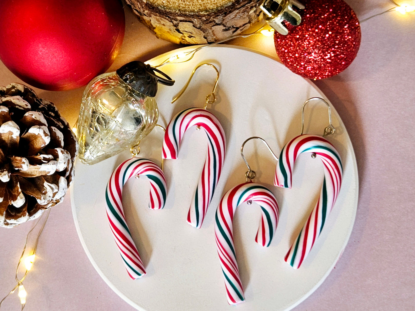 Christmas Candy Cane Earrings