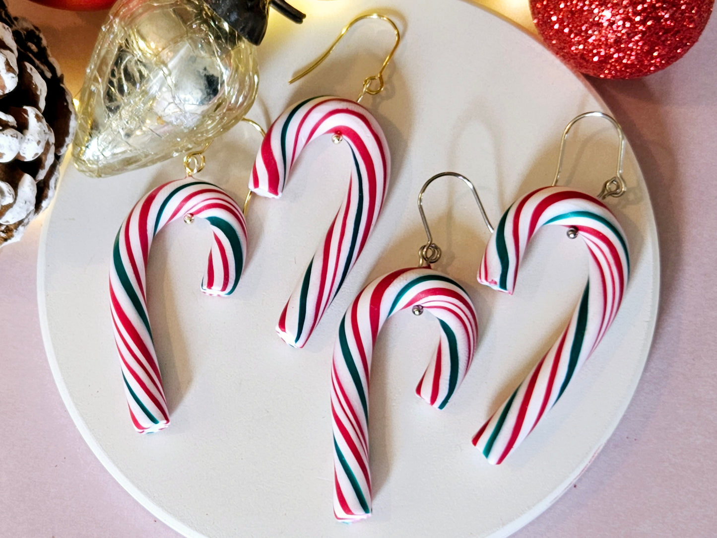 Christmas Candy Cane Earrings