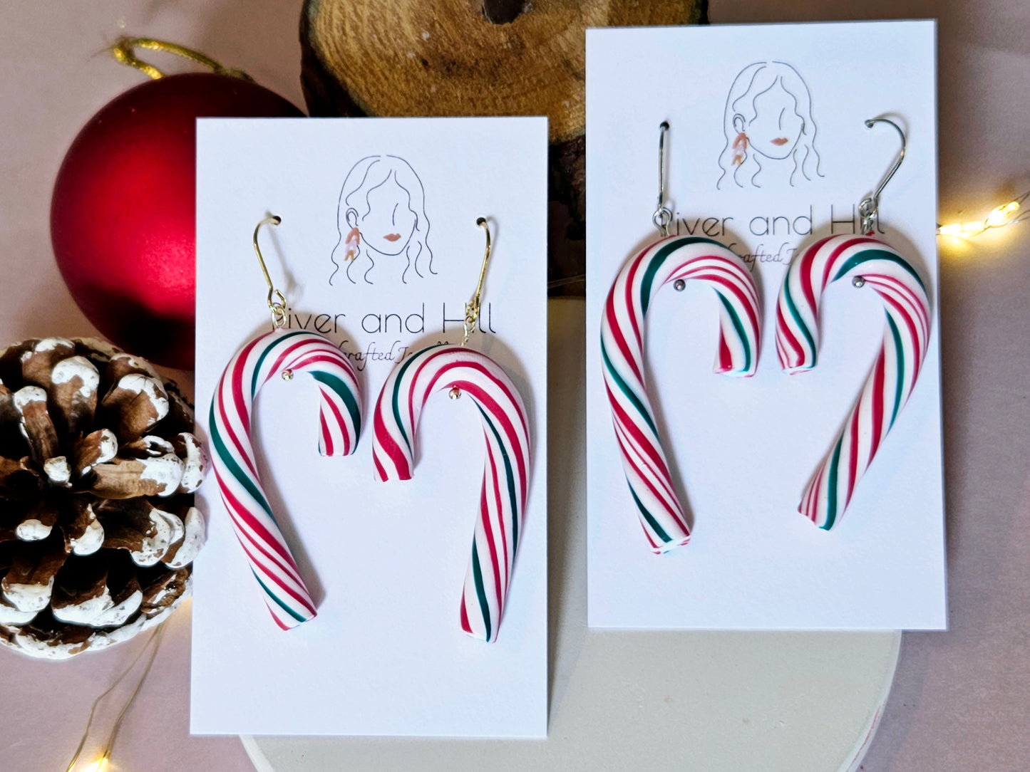 Christmas Candy Cane Earrings