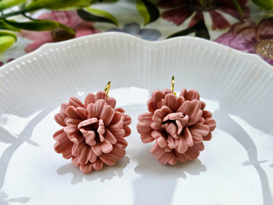 Carnation Dusty Pink Earrings