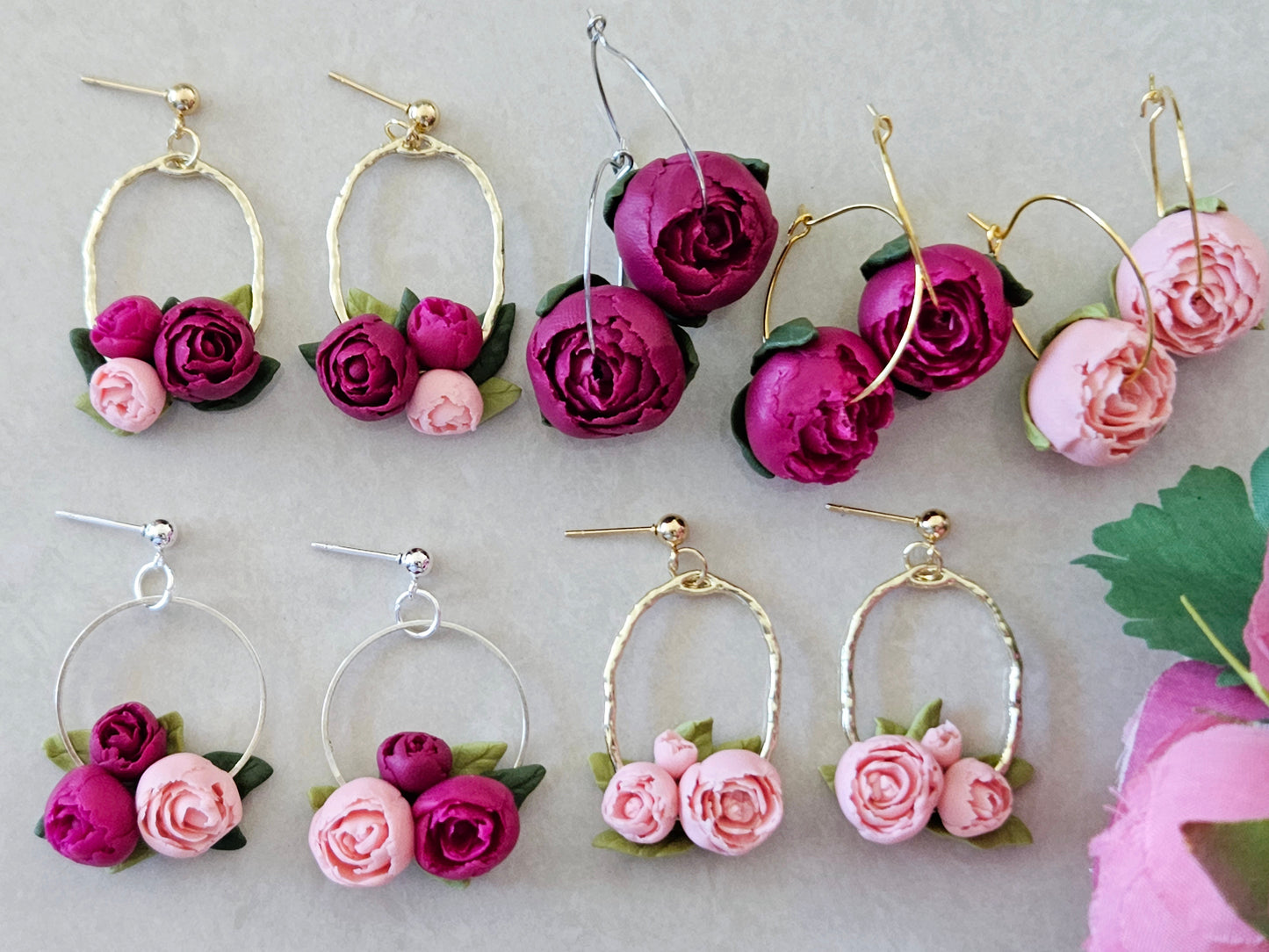 Peonies Wine Hoops