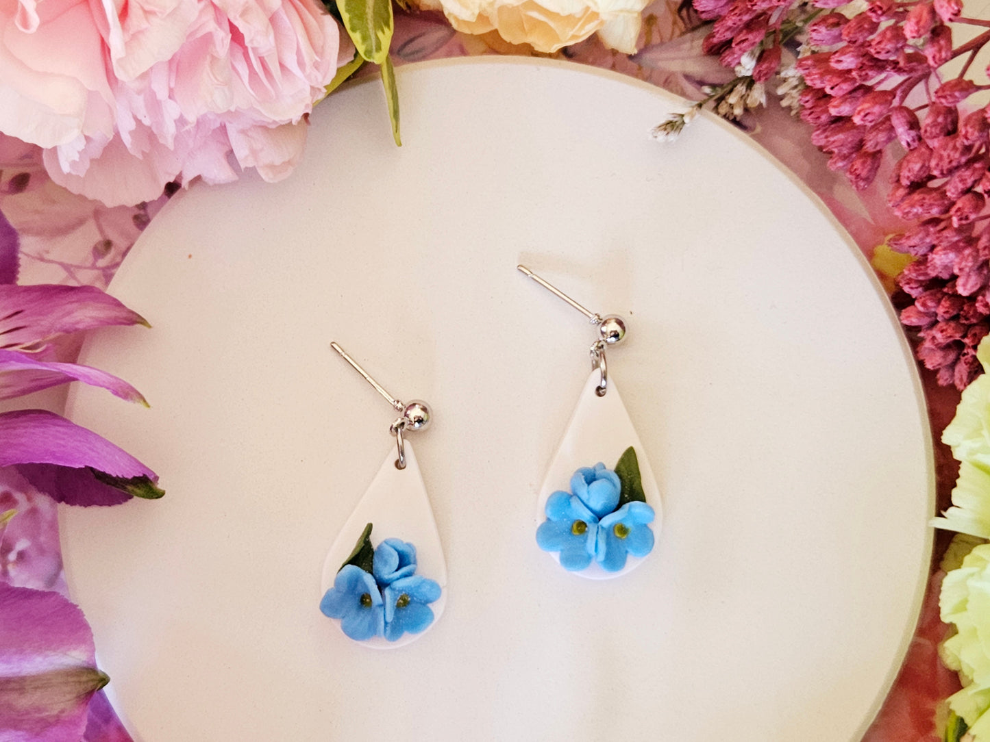 Forget Me Not Small Earrings