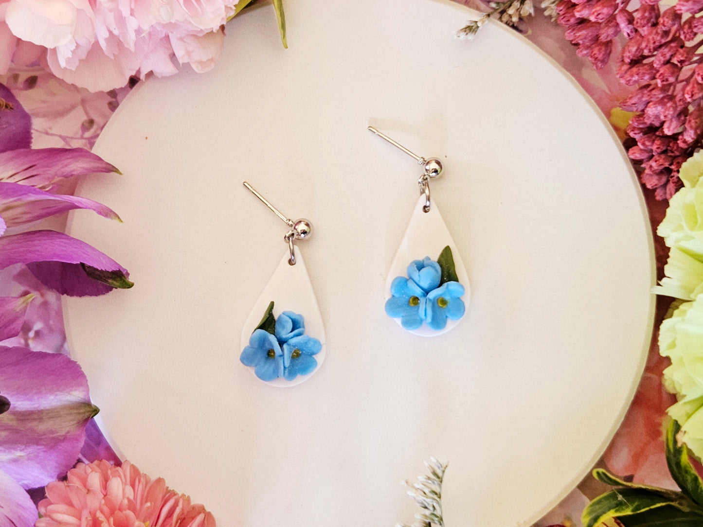 Forget Me Not Small Earrings