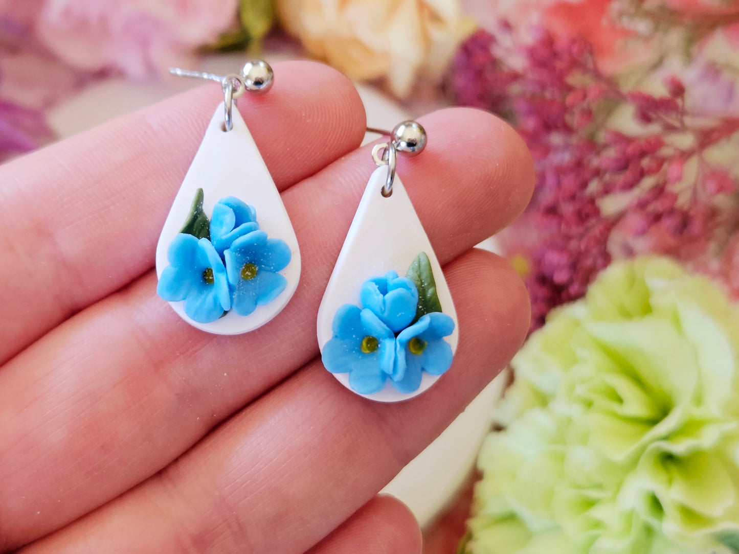 Forget Me Not Small Earrings