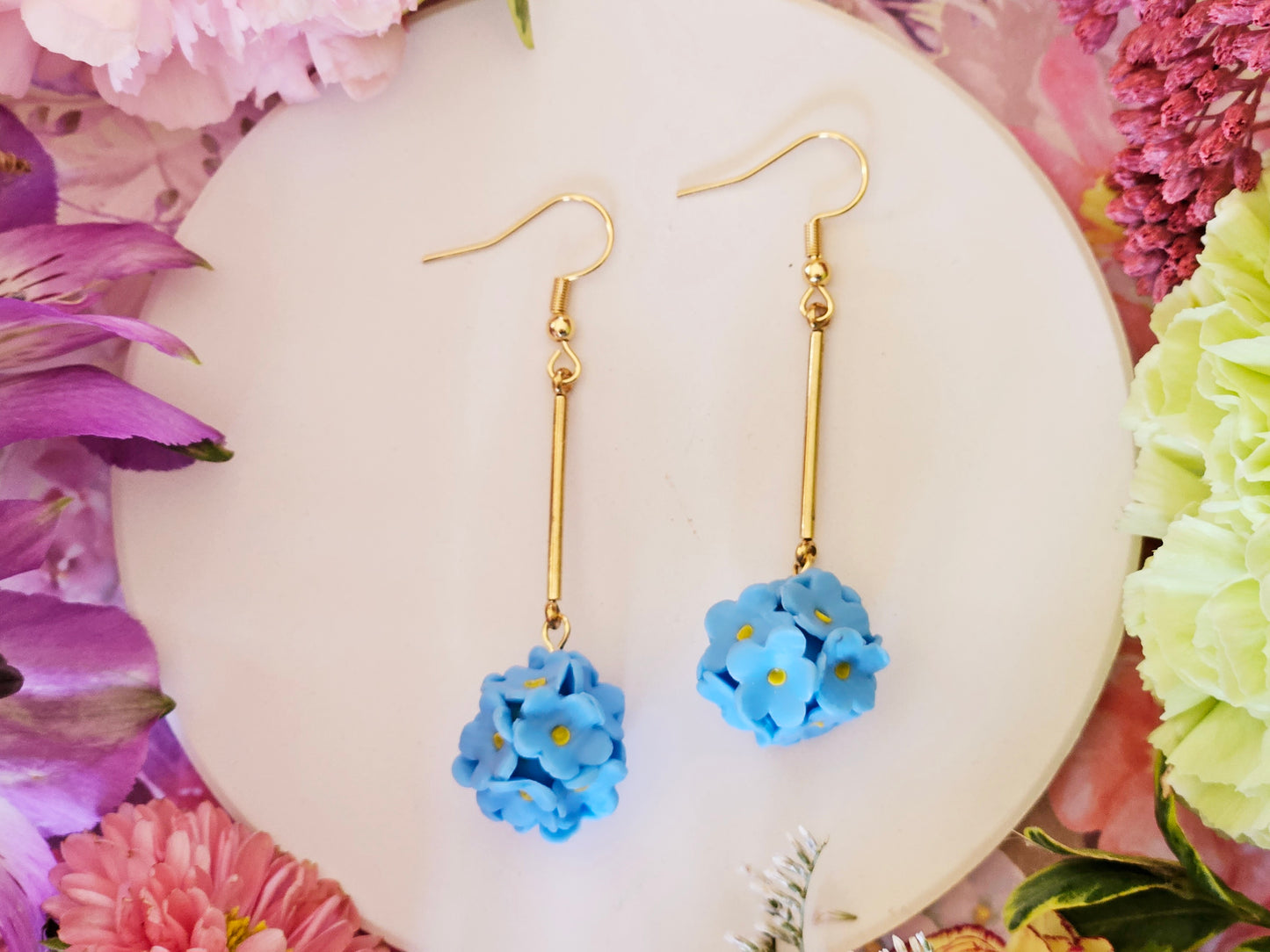 Forget Me Not Dangle Earrings