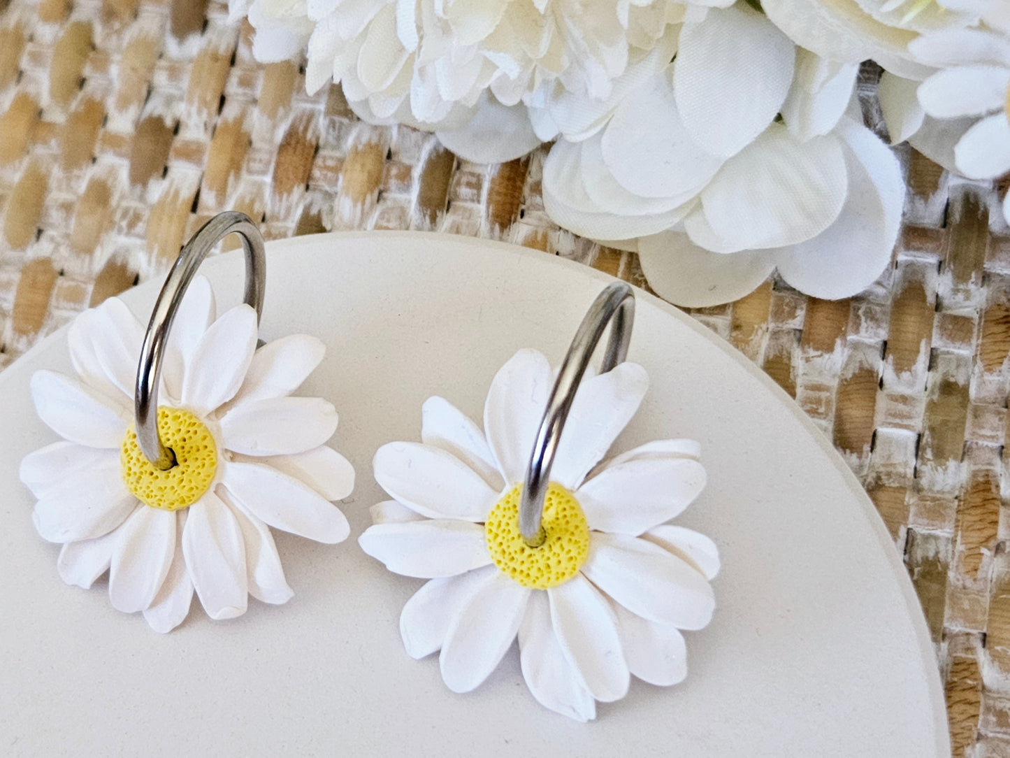 Daisy Hoop Earrings