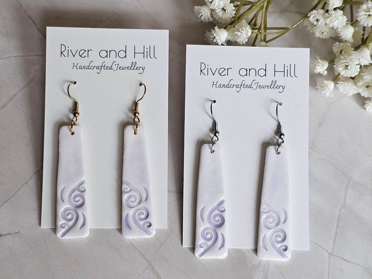 Koru Porcelain Glaze Earrings