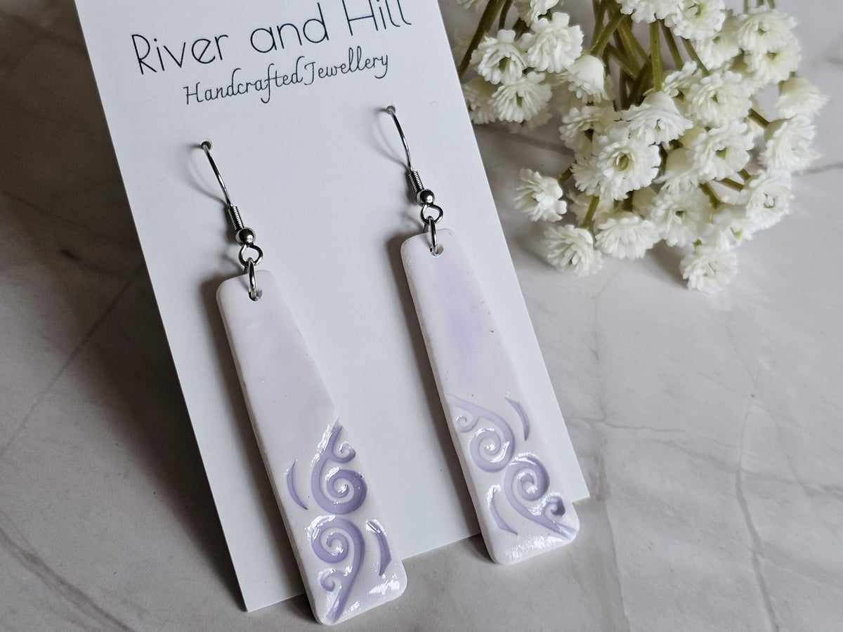 Koru Porcelain Glaze Earrings