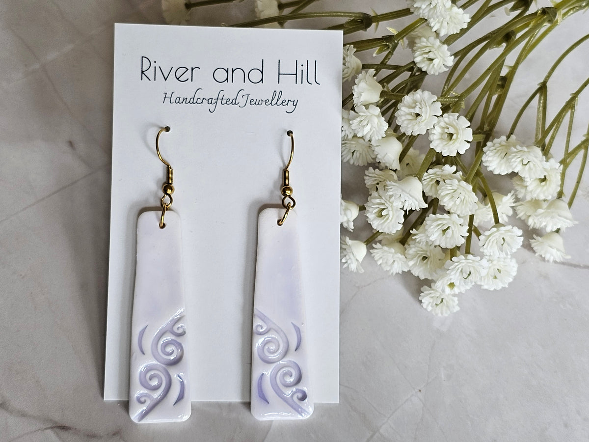 Koru Porcelain Glaze Earrings