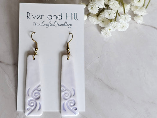 Koru Porcelain Glaze Earrings