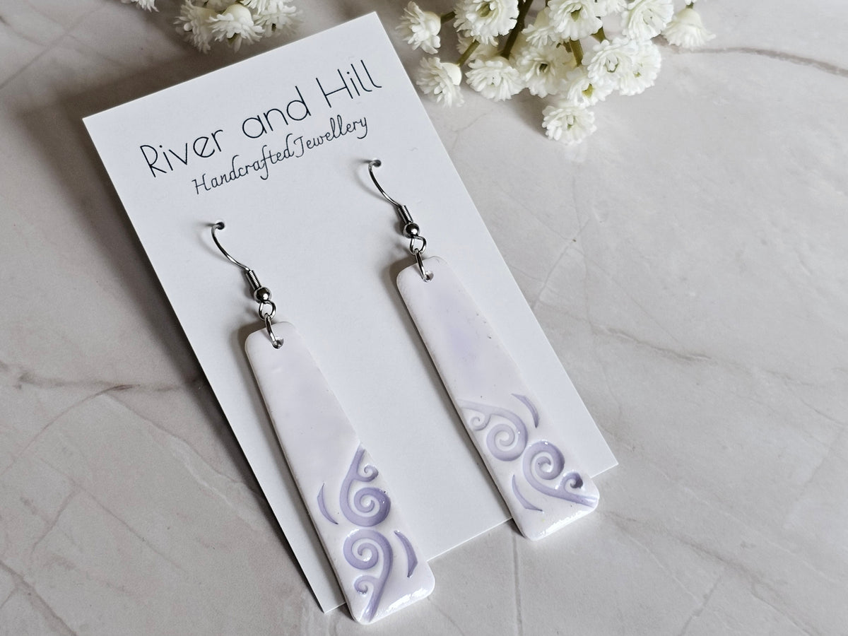 Koru Porcelain Glaze Earrings
