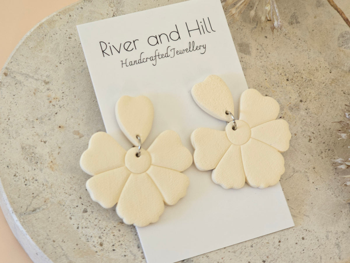 Daily Colour Pastel Yellow Petal Earrings