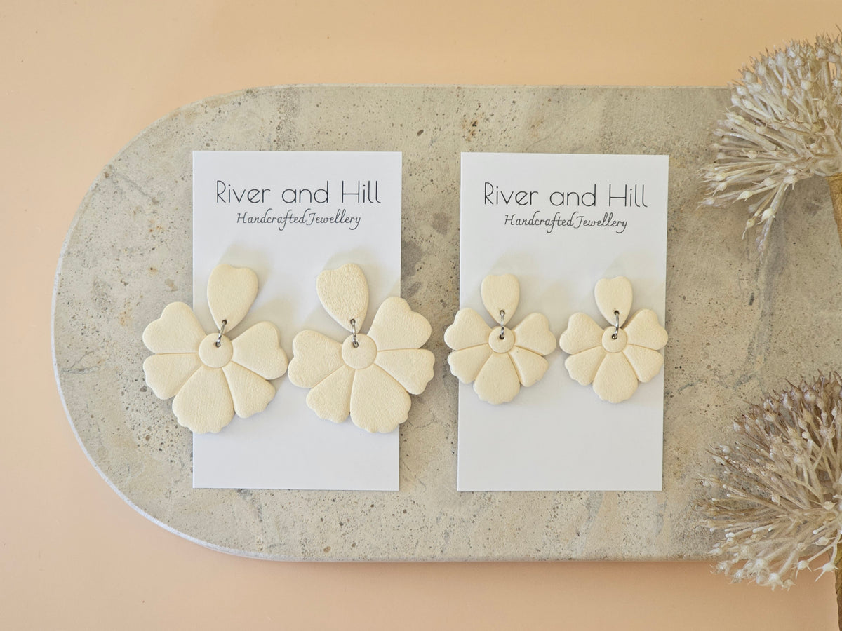 Daily Colour Pastel Yellow Petal Earrings
