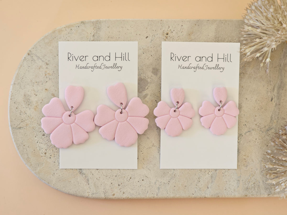 Daily Colour Pastel Pink Petal Earrings