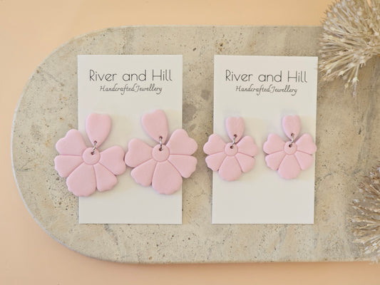 Daily Colour Pastel Pink Petal Earrings