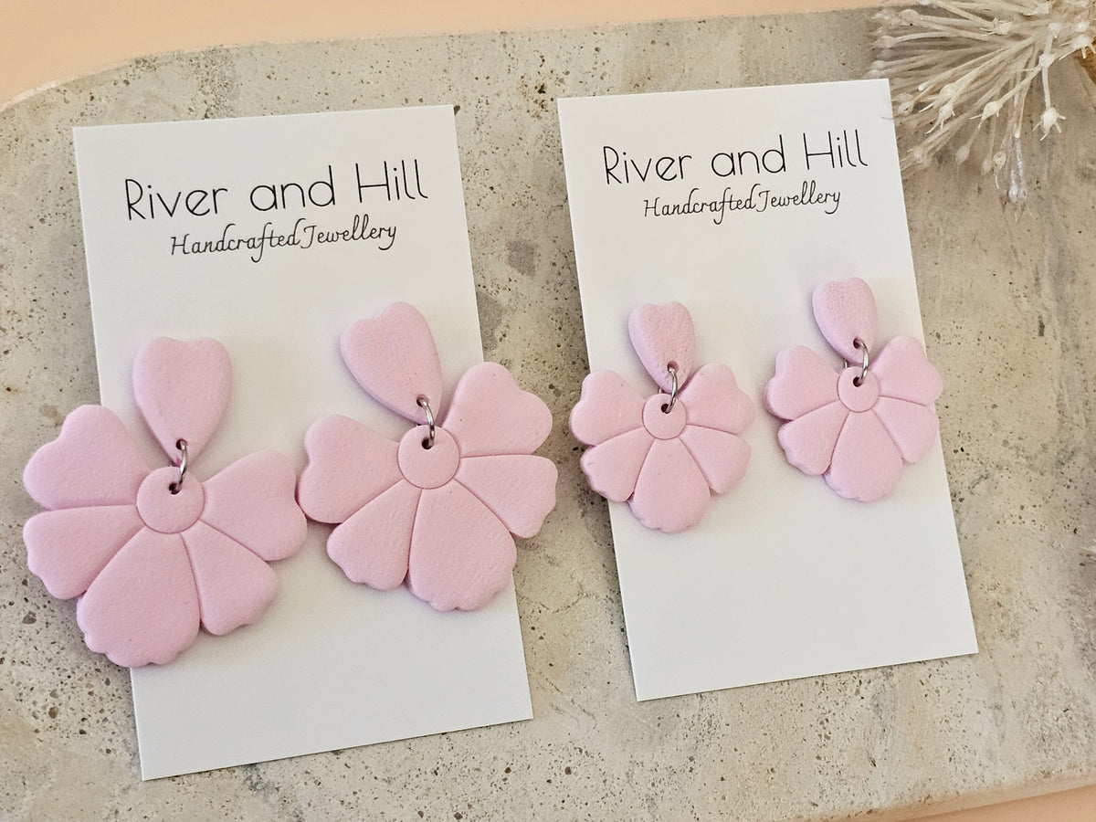 Daily Colour Pastel Pink Petal Earrings