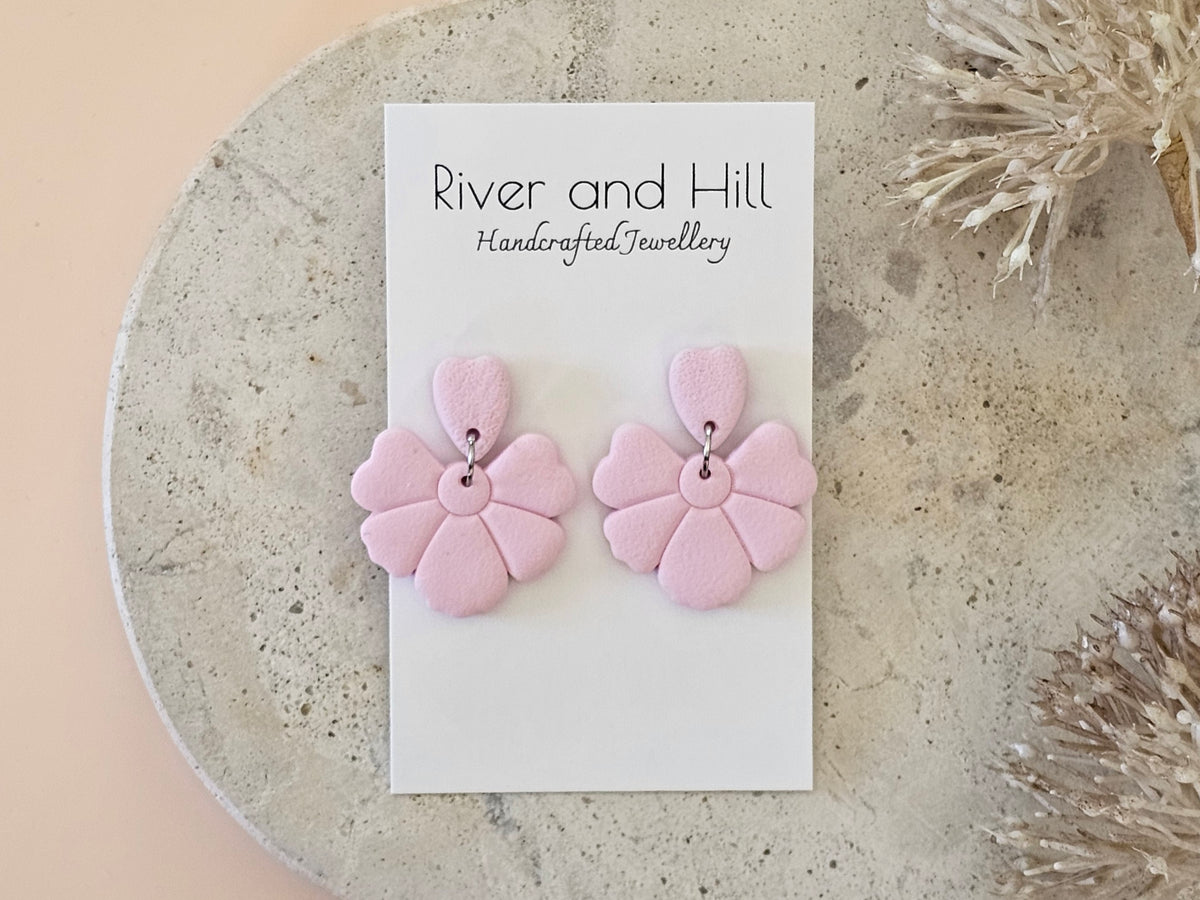 Daily Colour Pastel Pink Petal Earrings