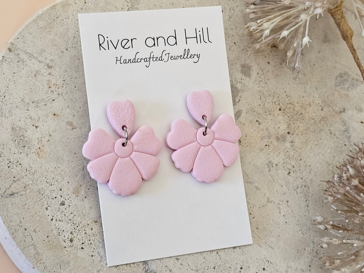 Daily Colour Pastel Pink Petal Earrings