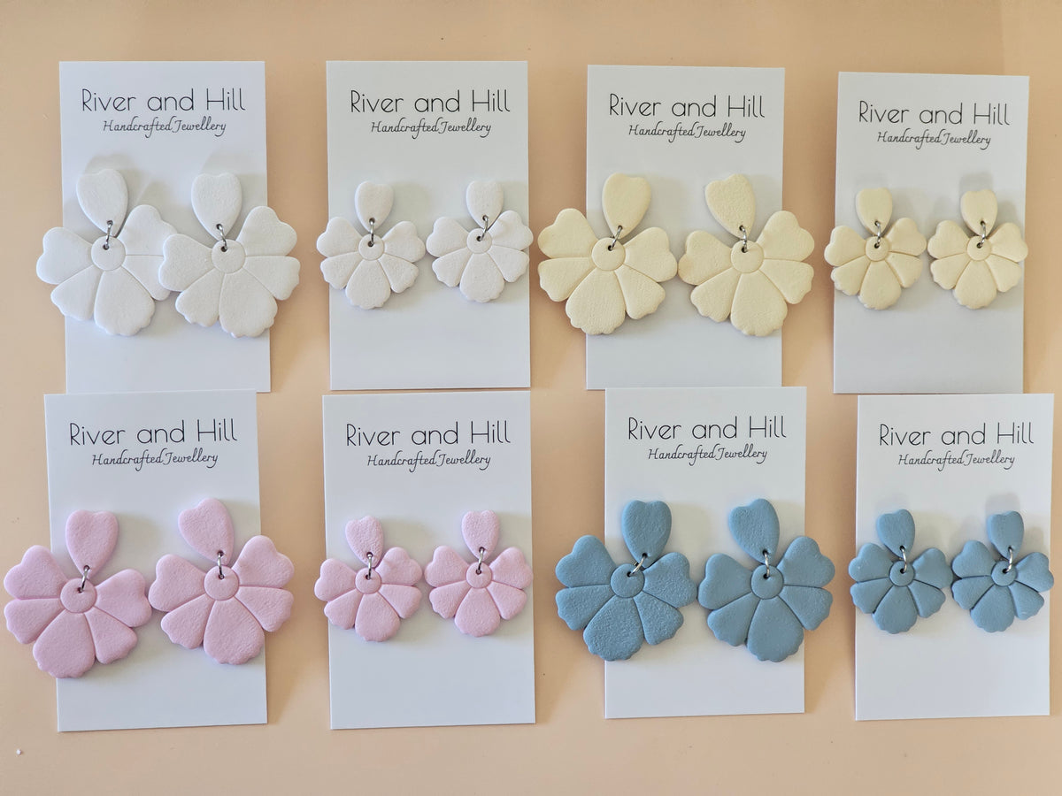 Daily Colour Pastel Pink Petal Earrings