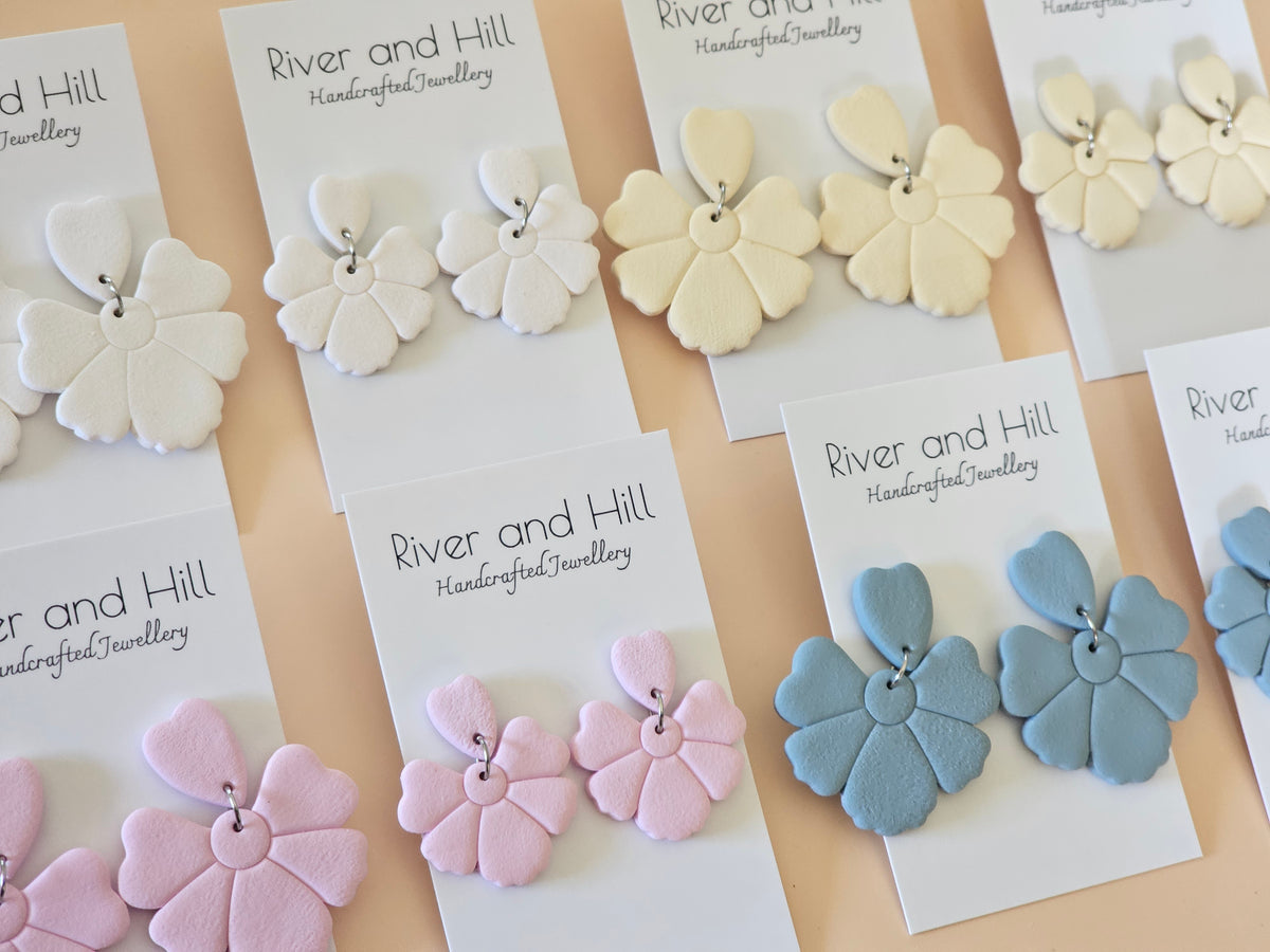 Daily Colour Pastel Pink Petal Earrings