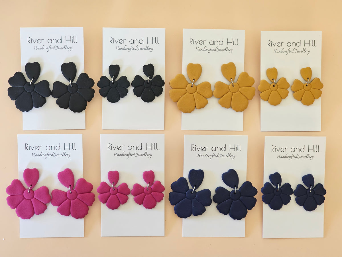 Daily Colour Mustard Petal Earrings