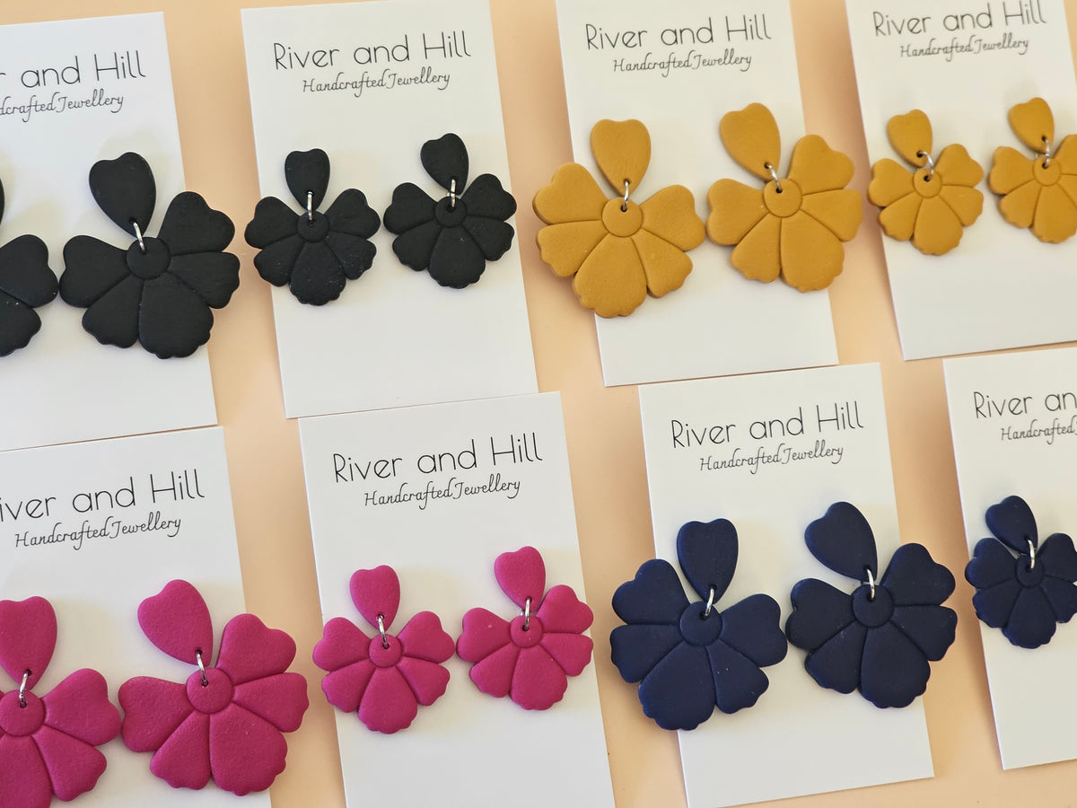 Daily Colour Mustard Petal Earrings