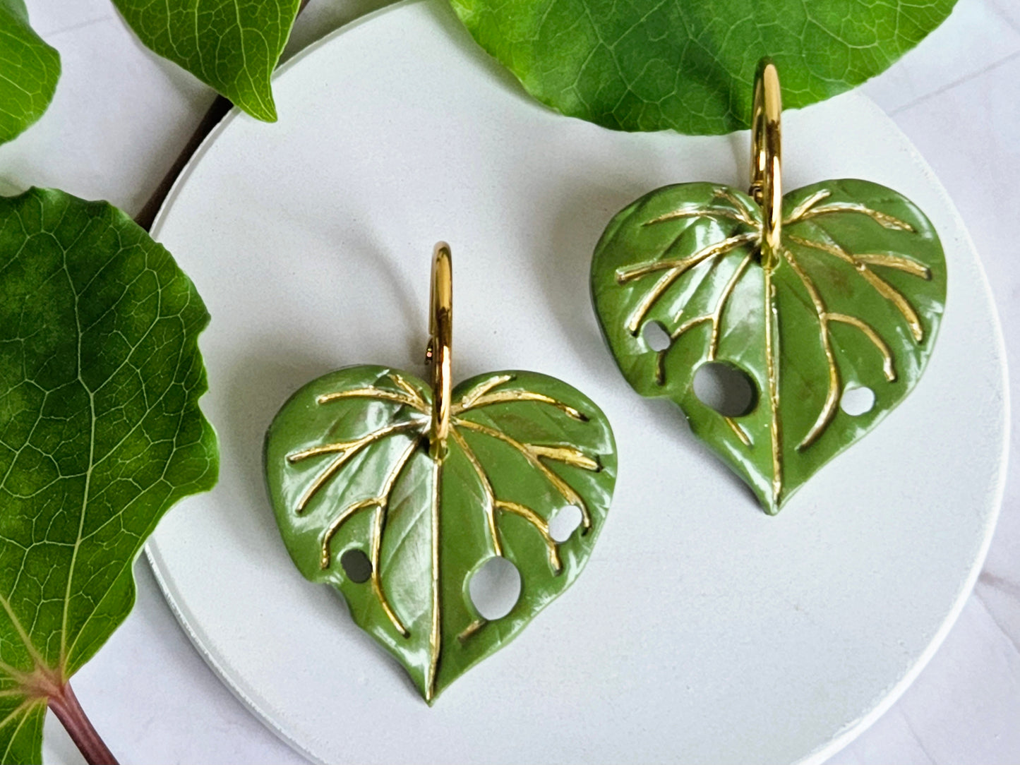 Kawakawa Gold Earrings Large