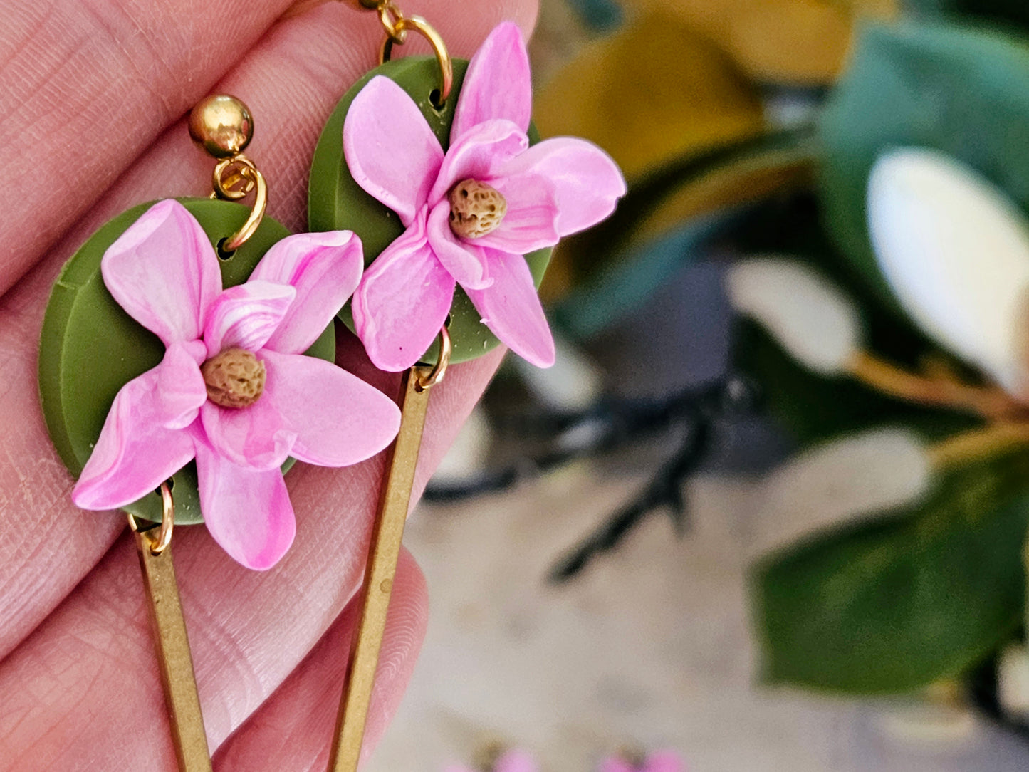 Magnolia Bar Drop Earrings