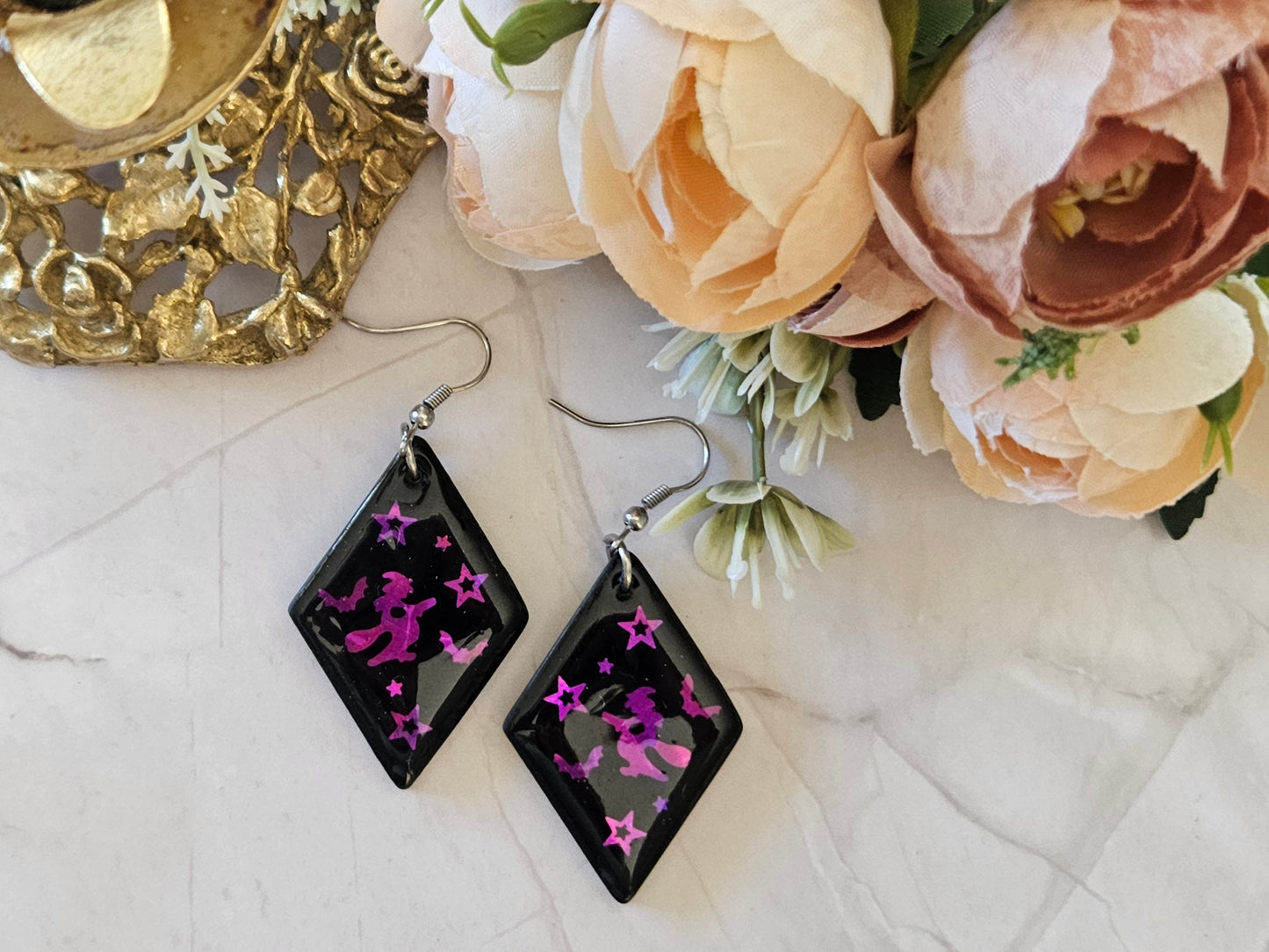 Halloween Witch Earrings