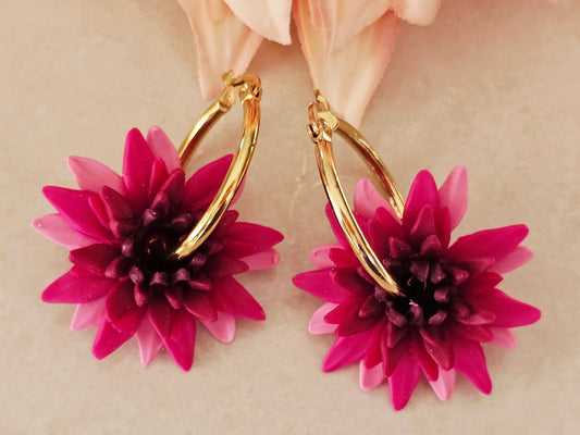 Dahlia Hoops Purple