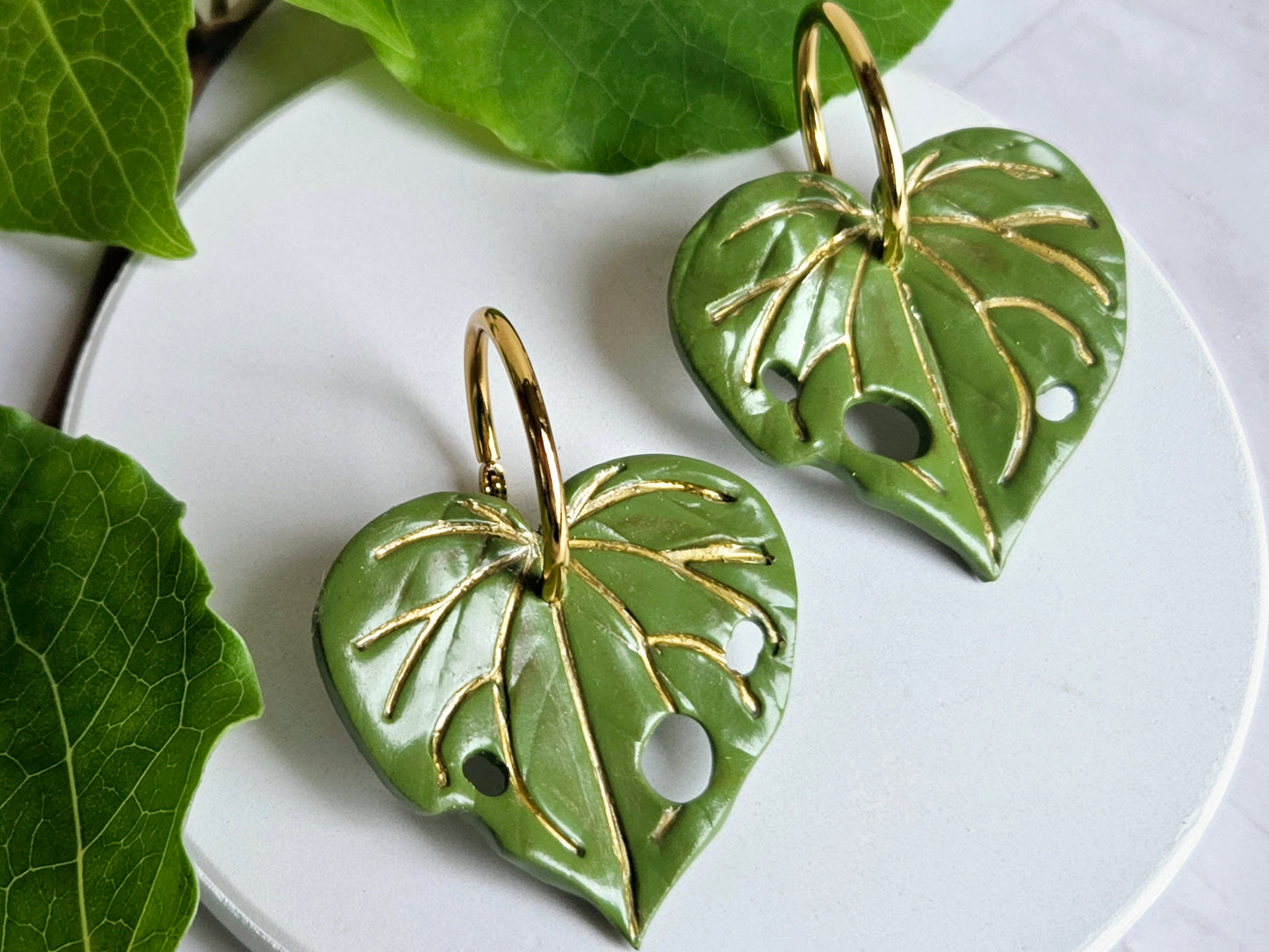 Kawakawa Gold Earrings Large
