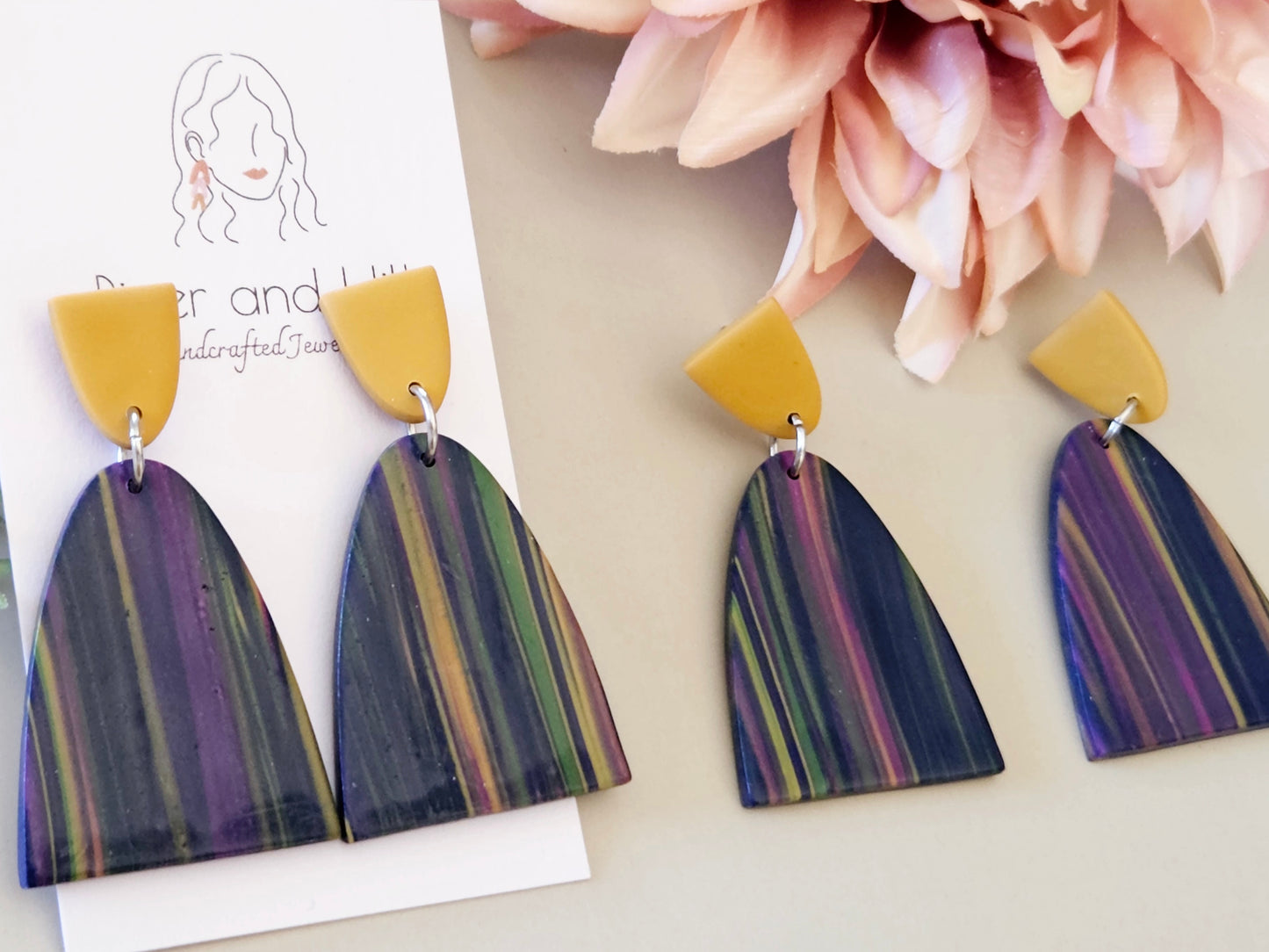 Scraps to Statements Arch Earrings