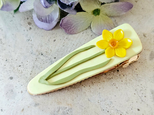 Daffodil Hair Clip