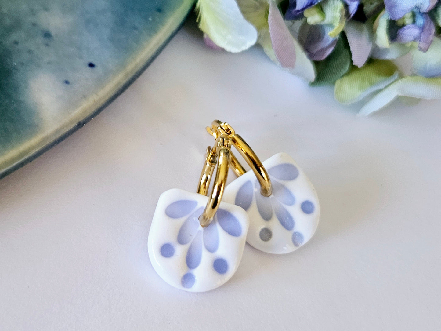 Porcelain Floral Hoops