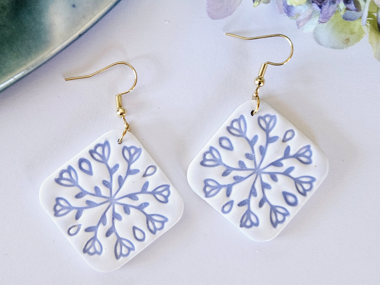 Porcelain Tile Earrings