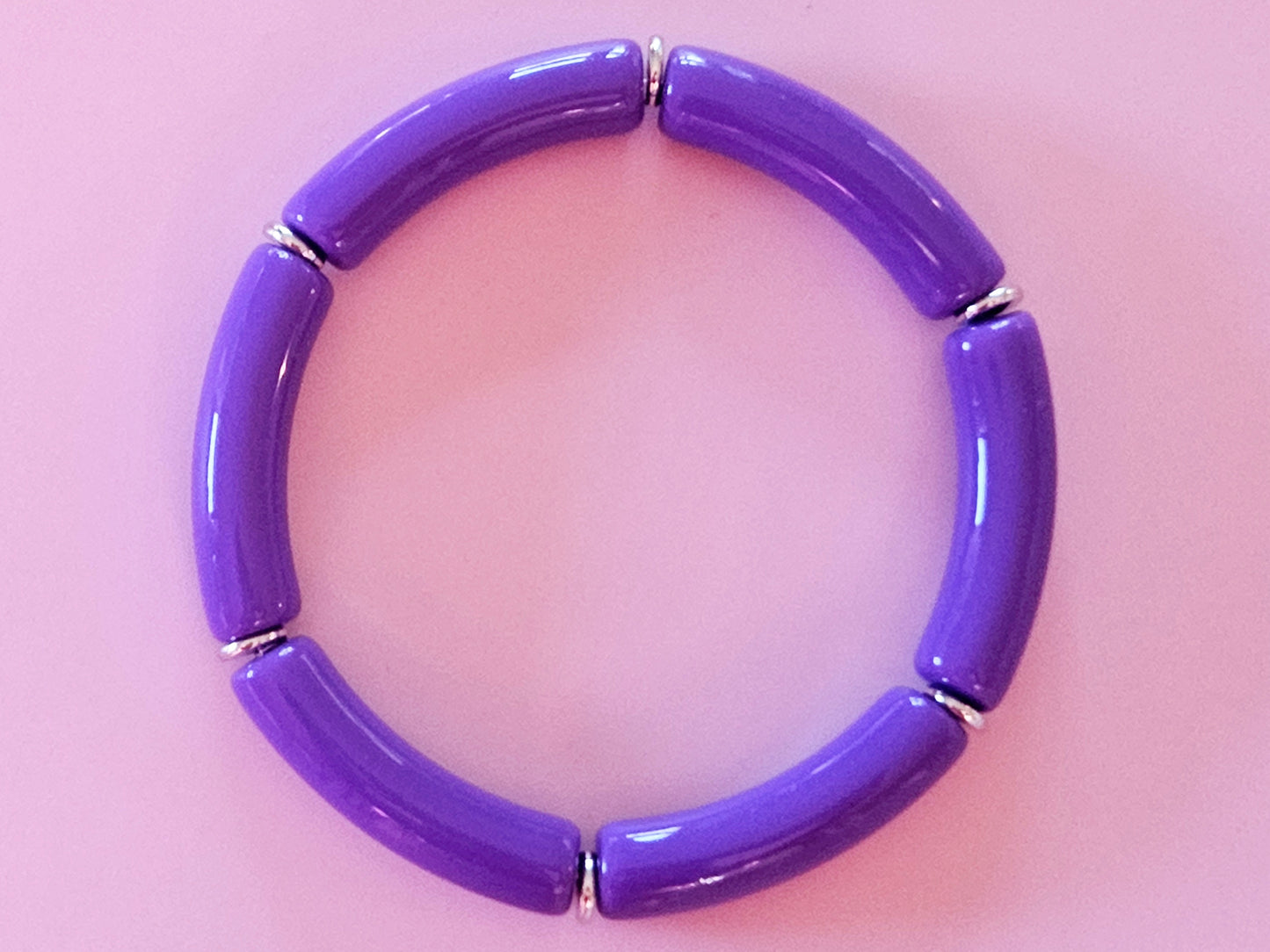 Stacking Bracelets Purple Love Stack