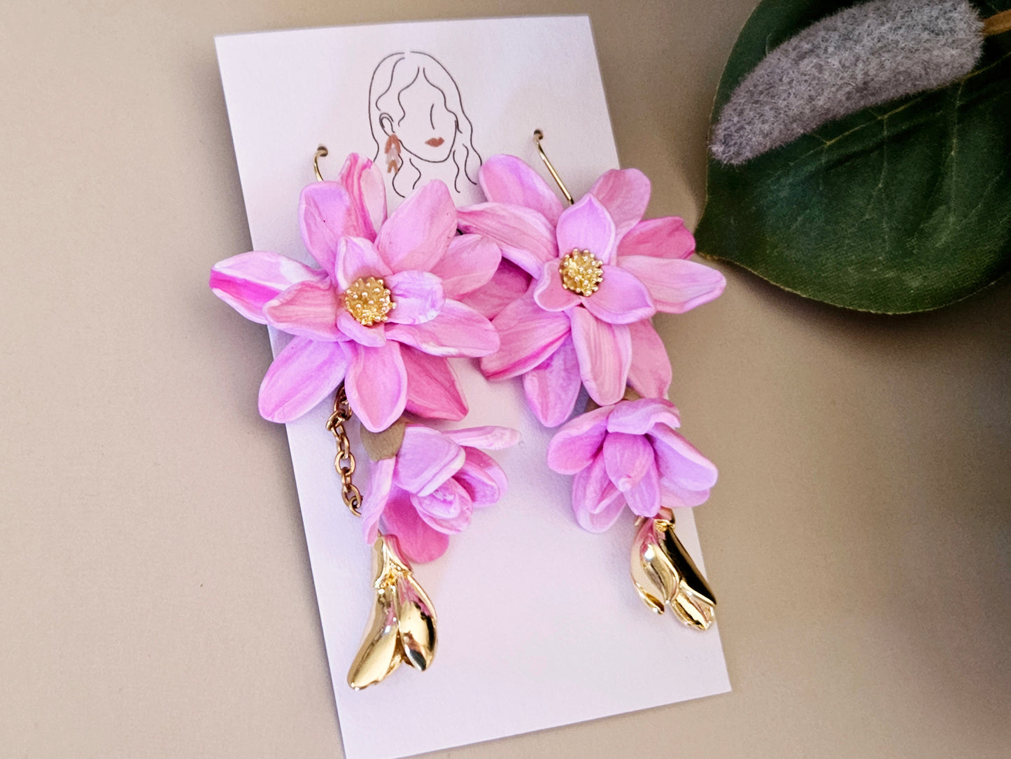 Magnolia Dangle Earrings