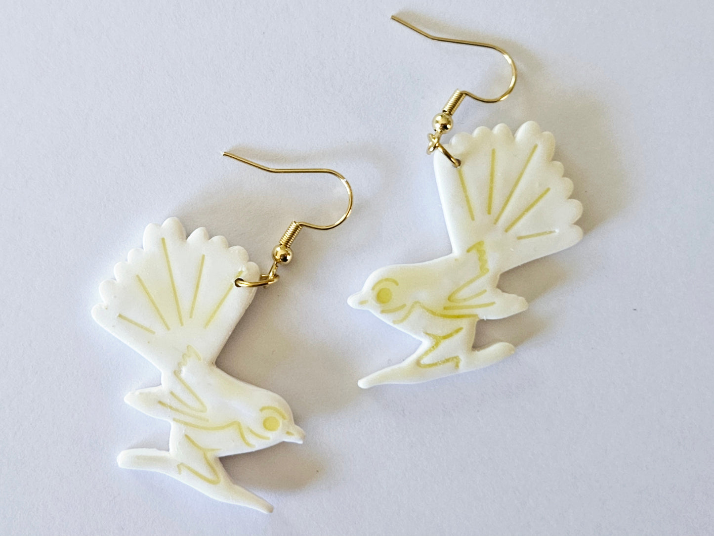 Porcelain Fantail Earrings