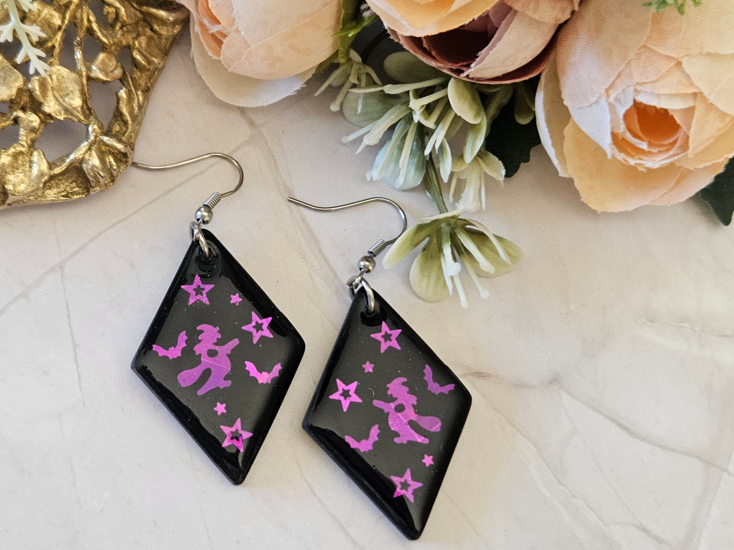 Halloween Witch Earrings