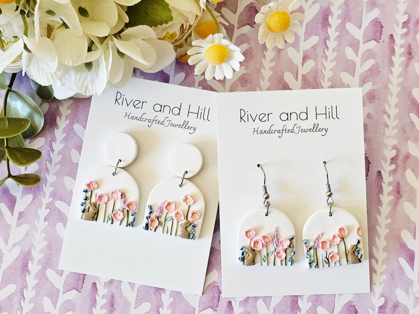 Meadow Bunny Arch Earrings