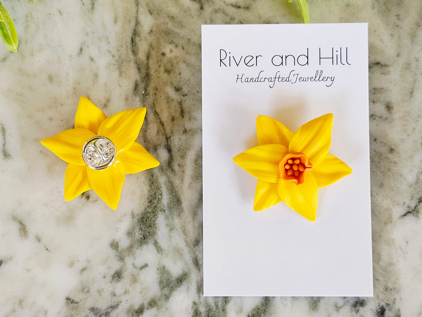 Daffodil Large Brooch