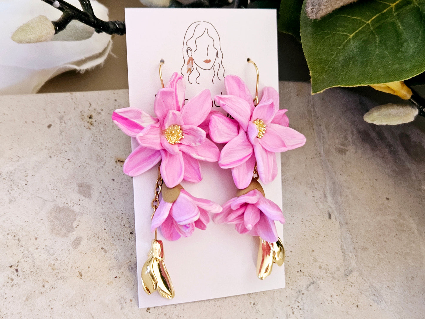 Magnolia Dangle Earrings
