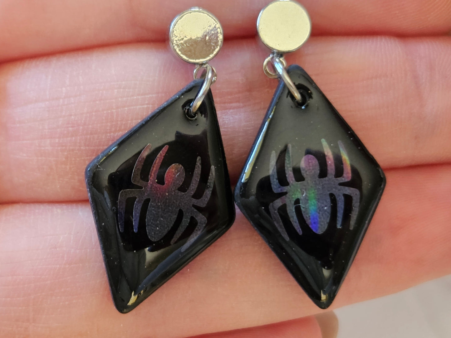 Halloween Spider Earrings