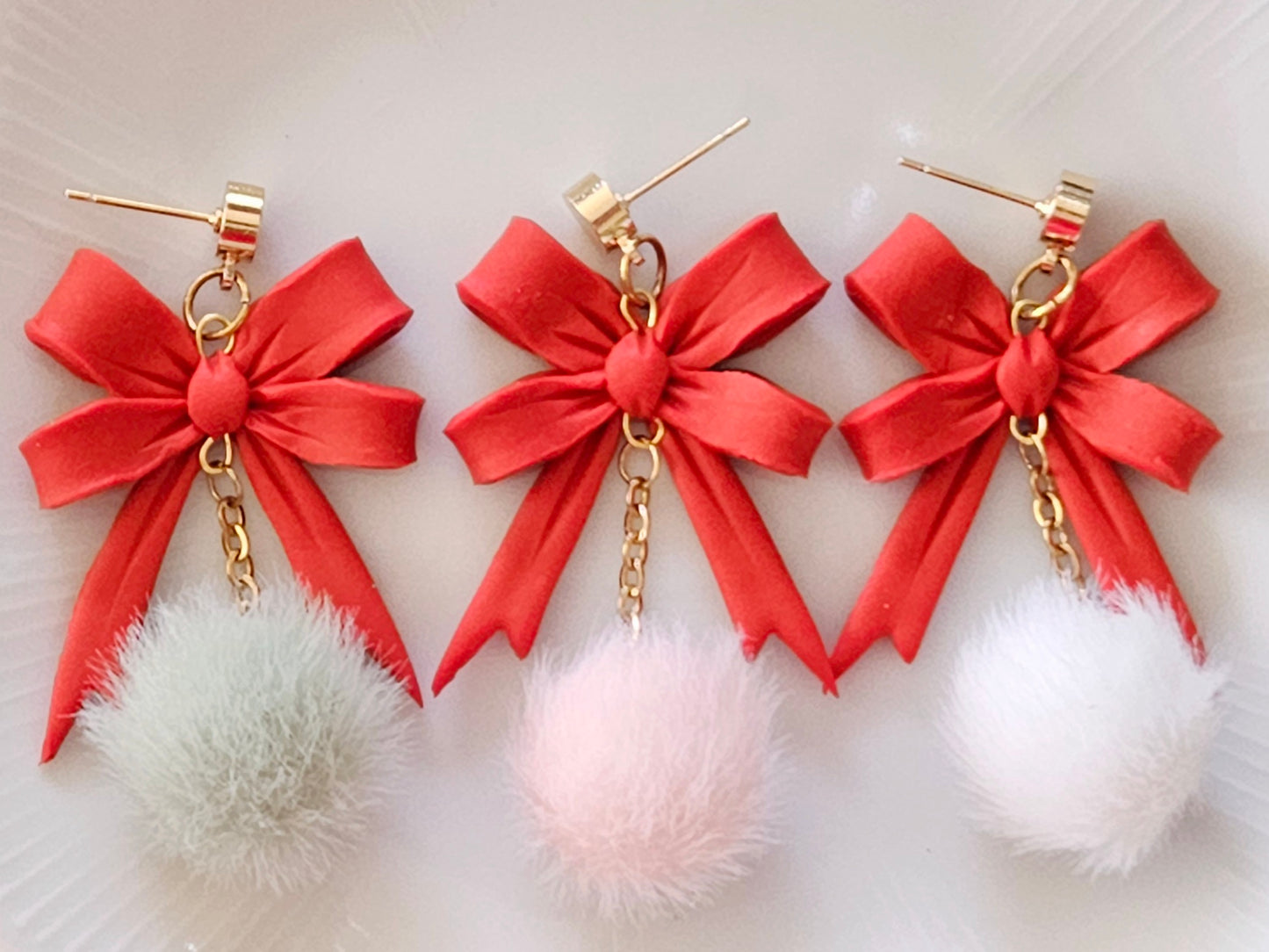 Christmas Bow Earrings