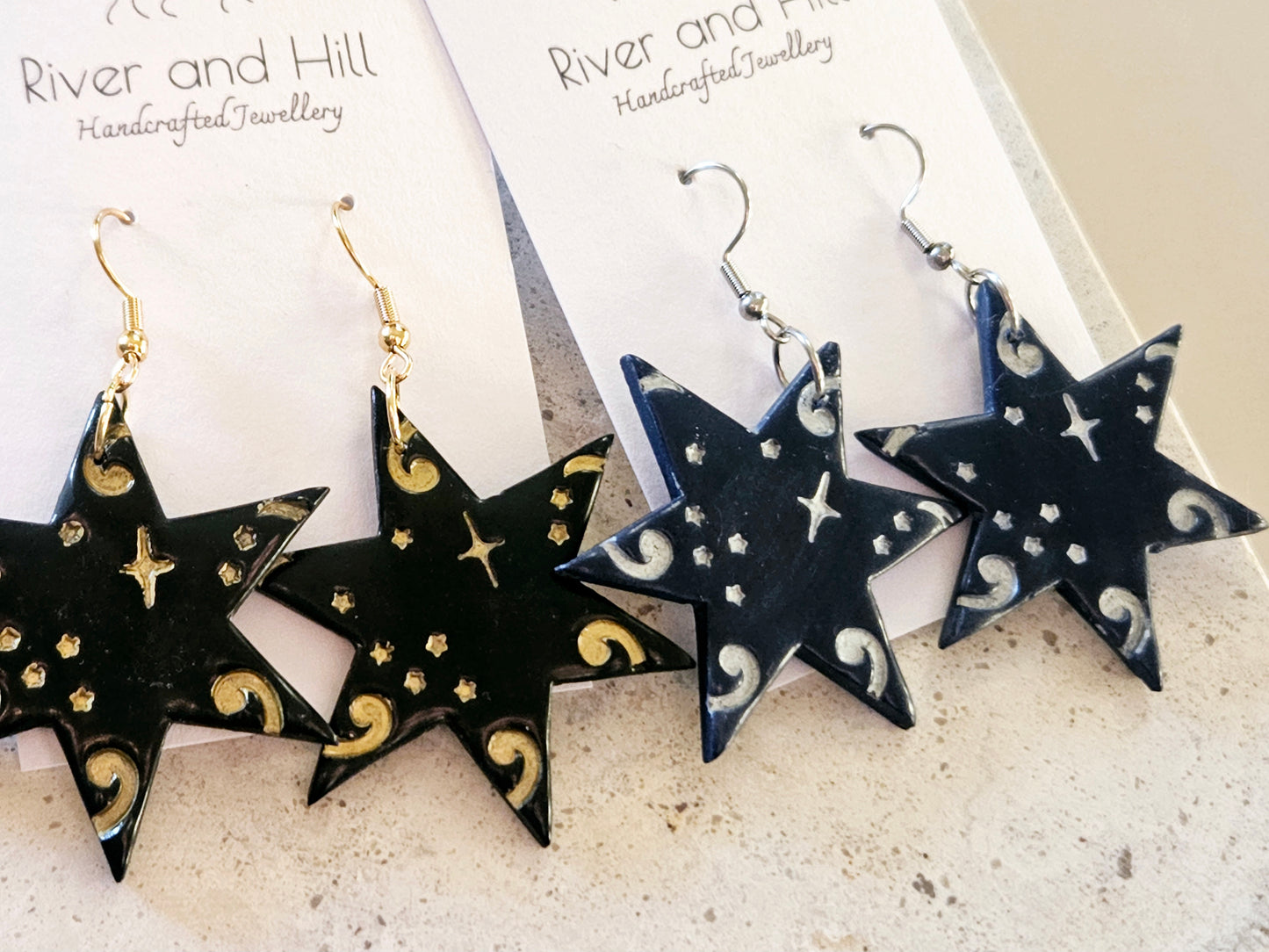 Matariki Statement Star Earrings