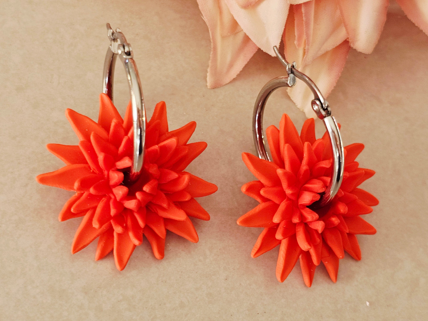Dahlia Hoops Orange