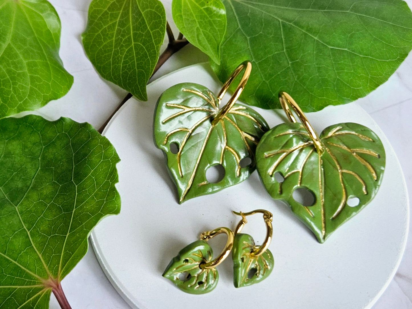 Kawakawa Gold Earrings Large