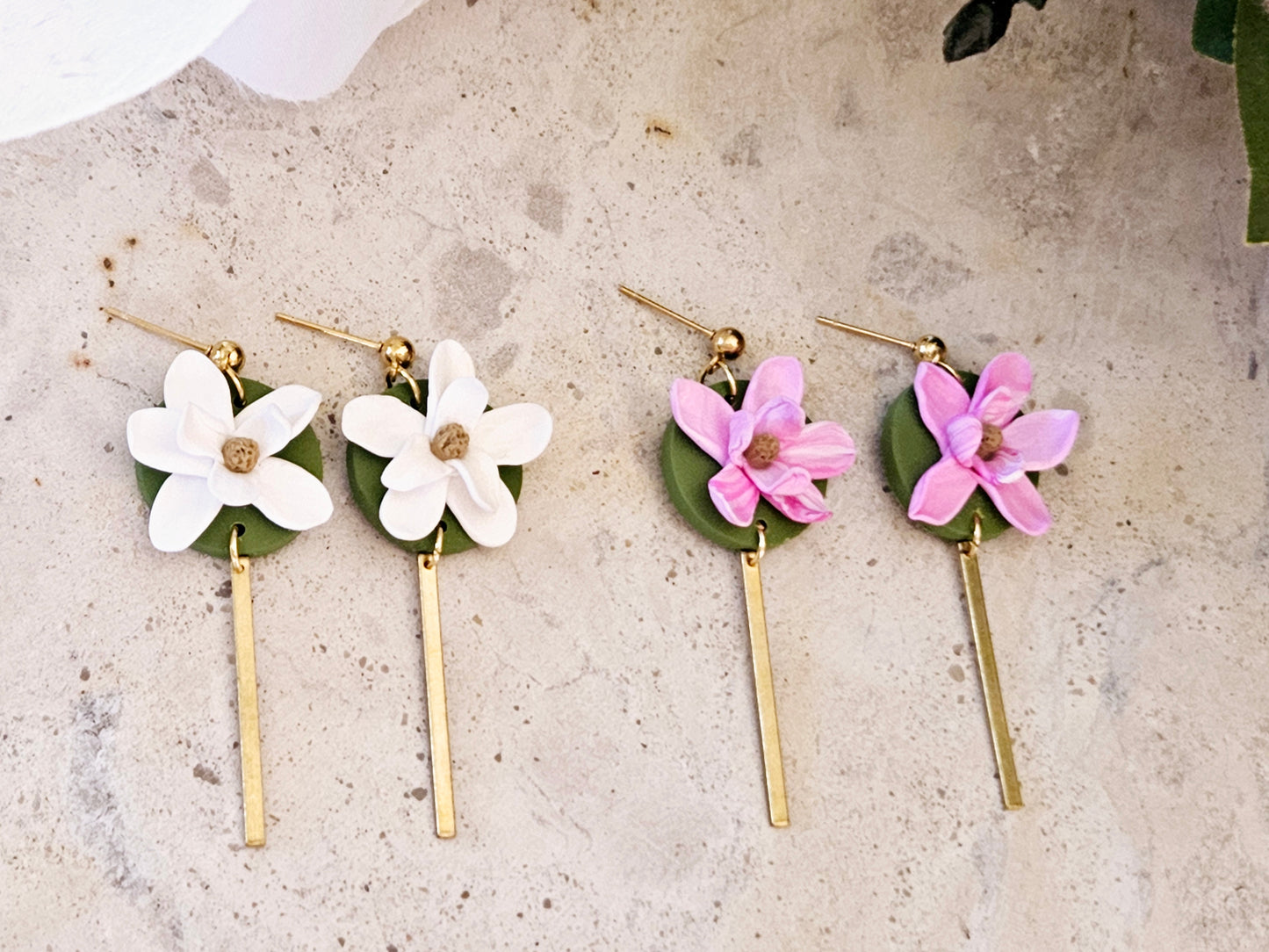 Magnolia Bar Drop Earrings
